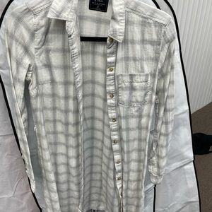 White plaid Abercrombie & fitch dress with belt